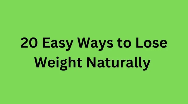 20 Easy Ways to Lose Weight Naturally | 20 টি ওজন কমানোর উপায় (বিজ্ঞান ভিত্তিক)